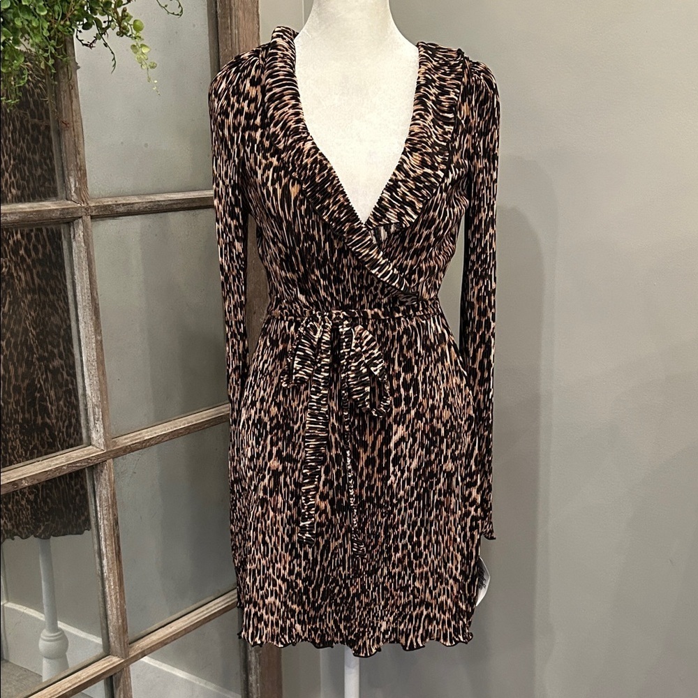Asos Leopard Print Wrap Dress 6